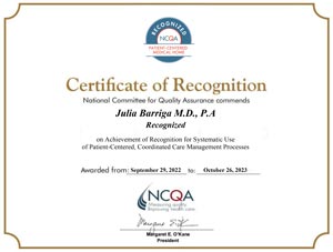 Certificate of Recognitions 2023 (NCQA) National Committee for Quality Assurance 