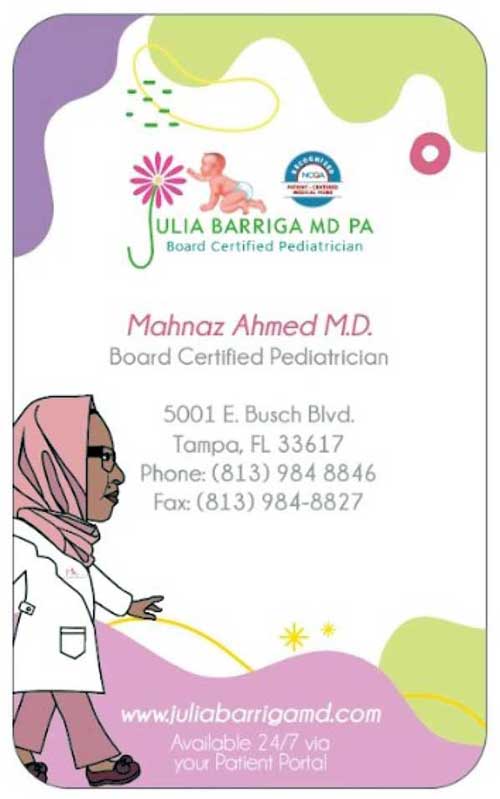 Mahnaz Ahmed M.D. at Julia Barriga 