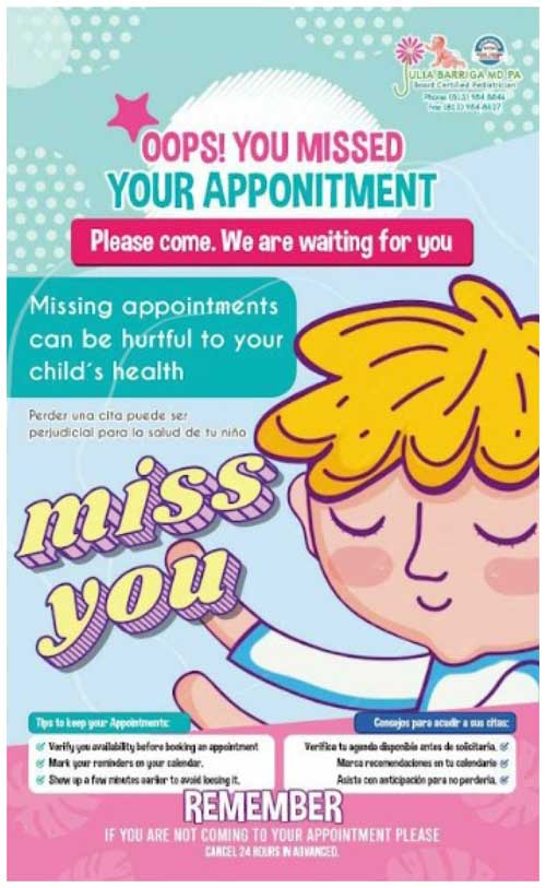 Oops You Missed Your Appointment