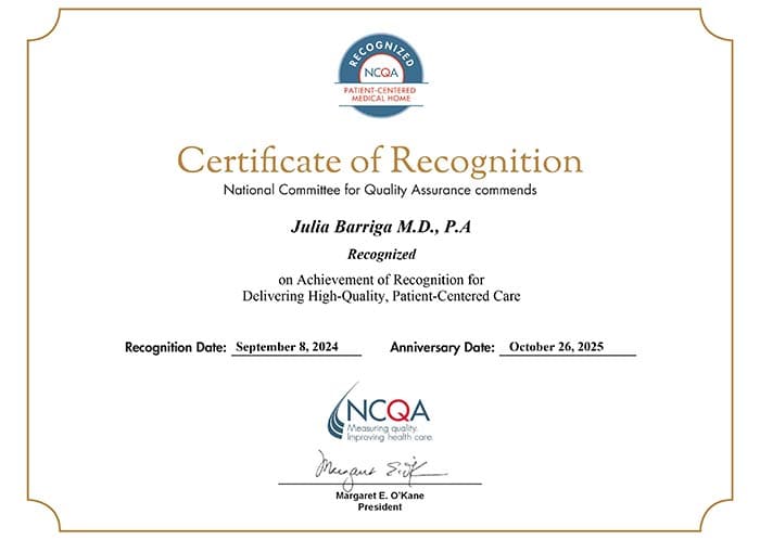 Certificate of Recognition Certificate of Recognition