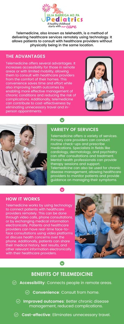 Looking for safe and convenient medical care for your child? Make a request to schedule a video visit with one of our skilled, experienced, and board-certified pediatricians at Julia Barriga M.D. P.A.